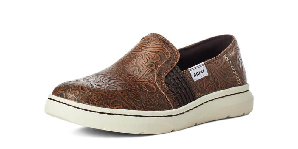 Ariat Ryder Brown Floral Emboss Diamond in the Dust